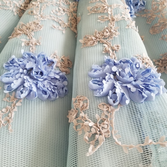 Blue dress - size 10-12 excellent condition - Picture 5 of 8